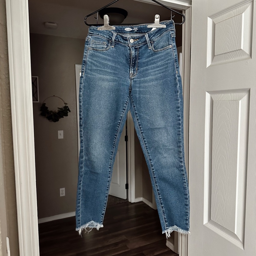 Old Navy Rockstar Super Skinny Ankle Mid-Rise Jeans — Size 6